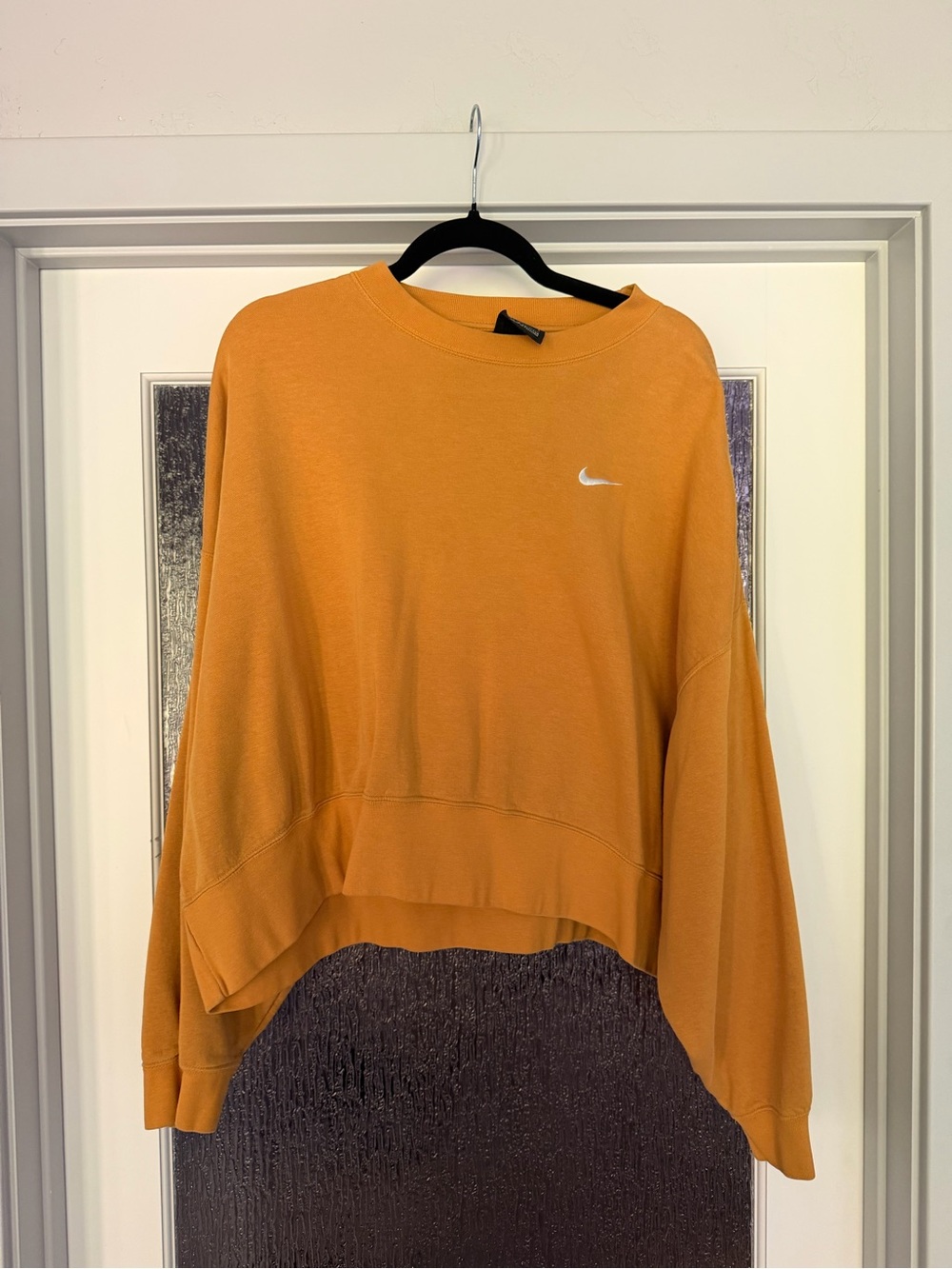 Nike Gold Phoenix Crew Neck Sweatshirt with Swoosh